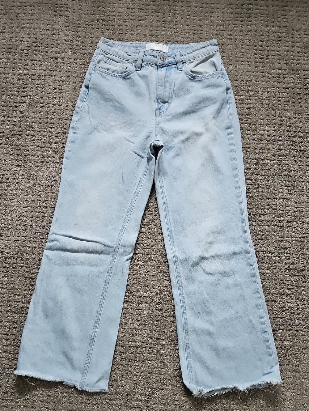 High-Rise Light Blue Wide-Leg Women's Jeans